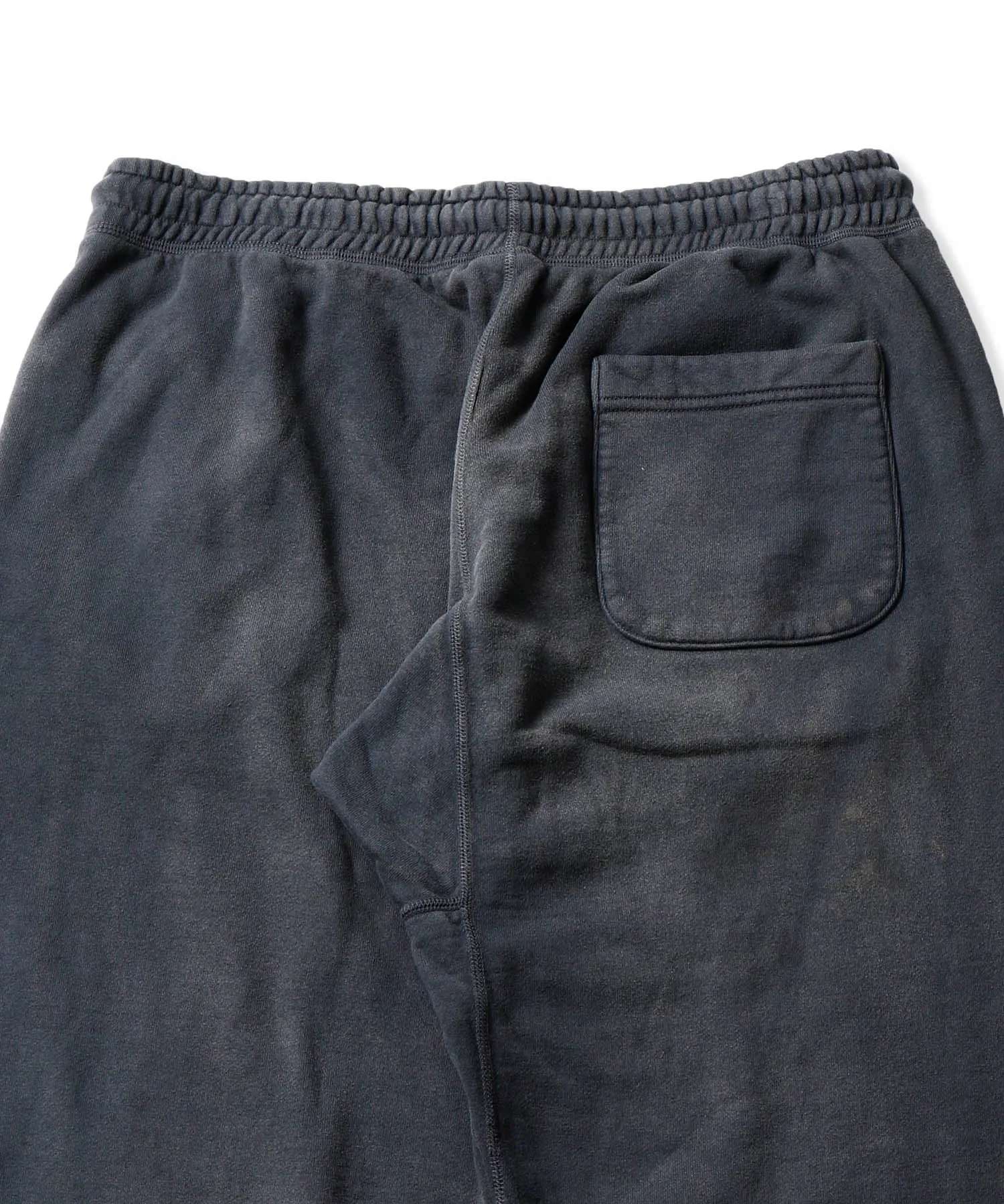 SAINT Mxxxxxx ANGEL SWEAT PANTS/BLK Angel Reborn Crack Print Distressed Sweatpants, Washed Black S-XL Assute Dyeing, Full Spray Fade, Heavy Fermentation Washing, Made with NEW VINTAGE Texture, Four Needles and Six Threads from the Factory, Boneless Patchwork, More Comfortable to Wear, Genuine Level Crack Print/Accessories Restored